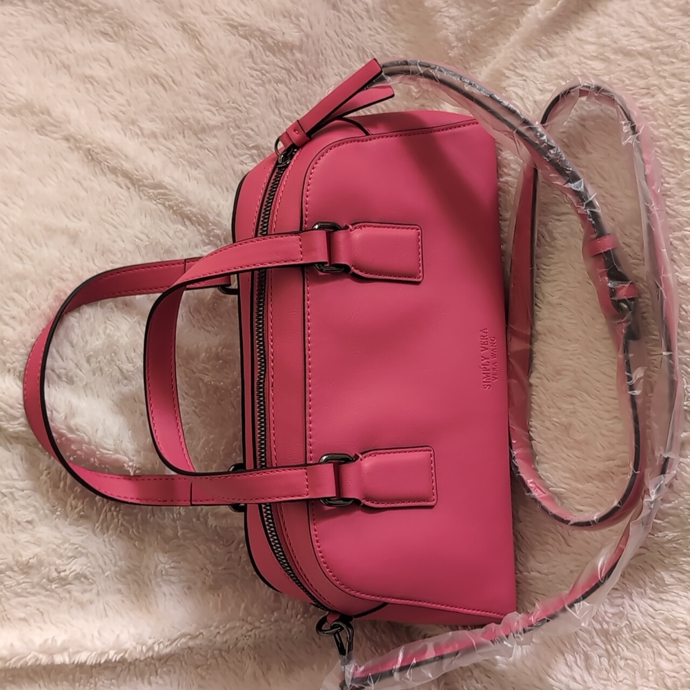 Simply Vera , Vera Wang Pink Satchel Crossbody NWT